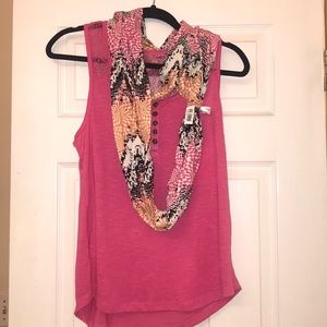 Kohls tank top with scarf